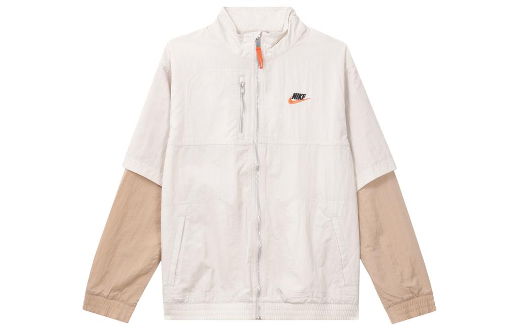Nike Женская ветрозащитная куртка Sportswear City Utility с цветовыми блоками Белая FB7249-104