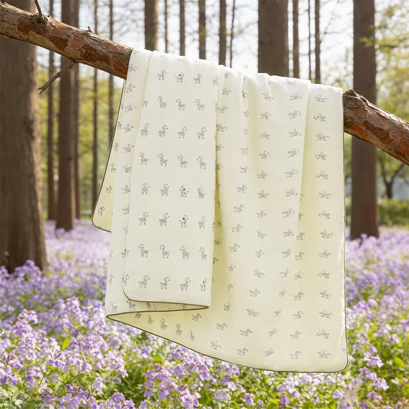 MINISO Летнее одеяло из стираного хлопка с ощущением облака