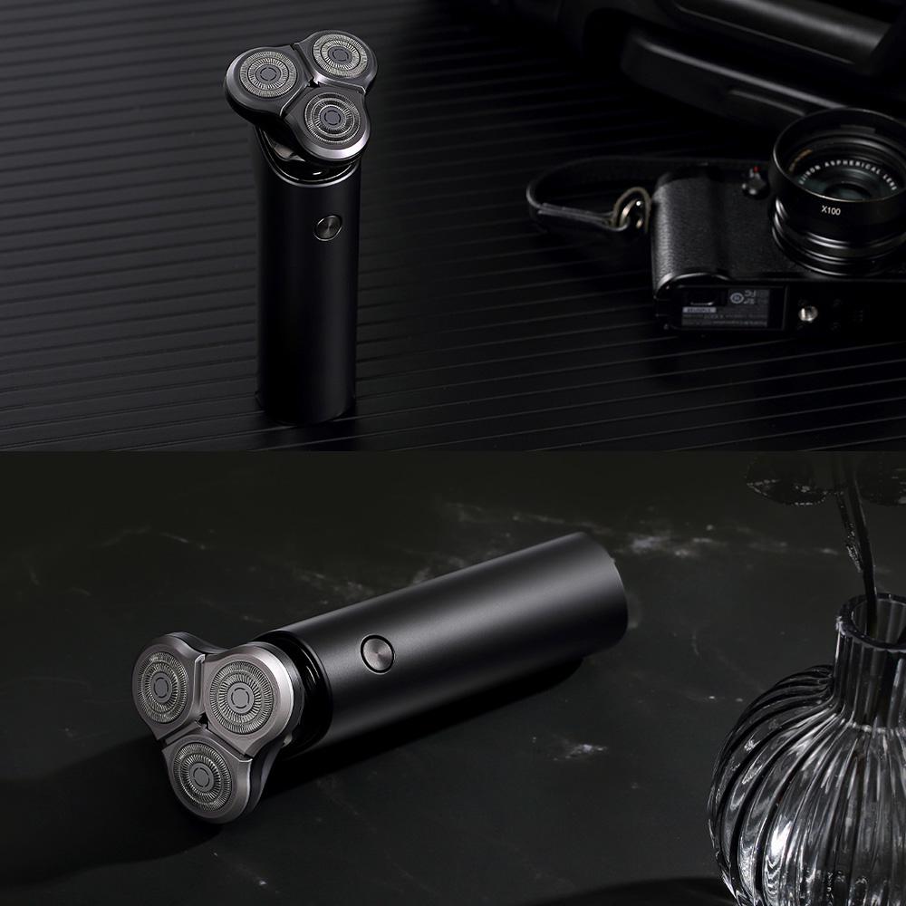 Xiaomi Mijia Electric Shaver S500 IPX7 Waterproof Men Razor with Triple Floating Blade Head Dry Wet Dual Blade Trimmer with LED Display