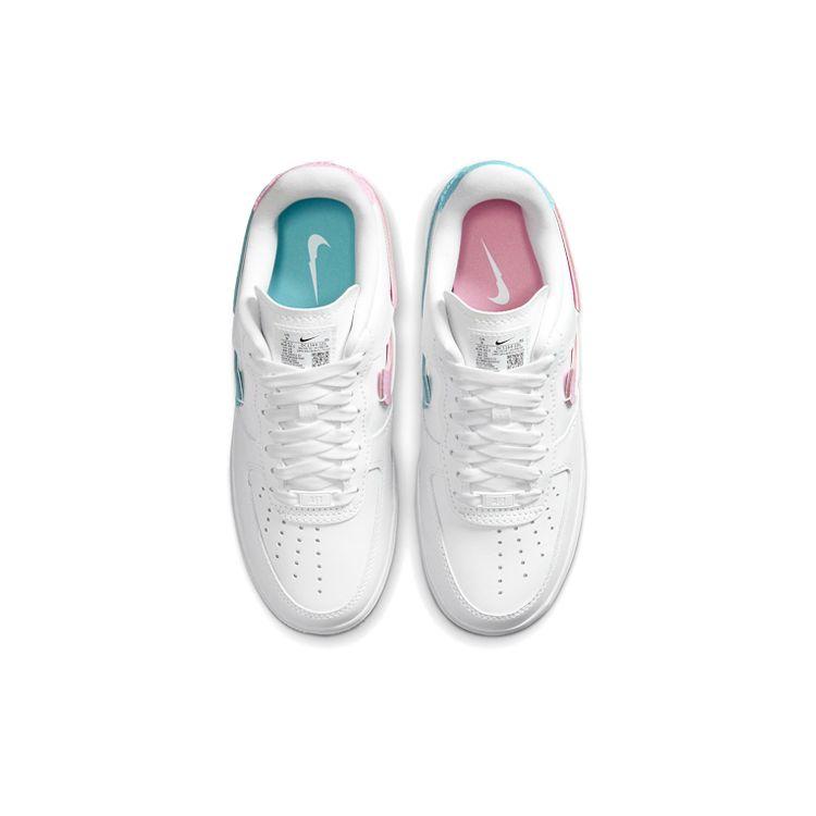 Nike Air Force 1 LXX White Pink Aqua Женские кроссовки Pink-Rise Bleached-Aqua DC1164-101