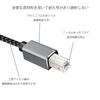 printer cable 3m USB 2.0 A male - USB type B Heavy duty nylon braided USB cable computer and printer connection cable Epson Canon Brother HP fax