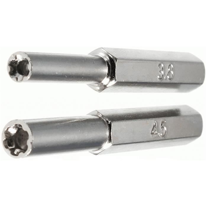 Embout tournevis Gamebit - SKYEXPERT - 3.8mm & 4.5mm - Compatible consoles rétro - Haute qualité - 49 mm