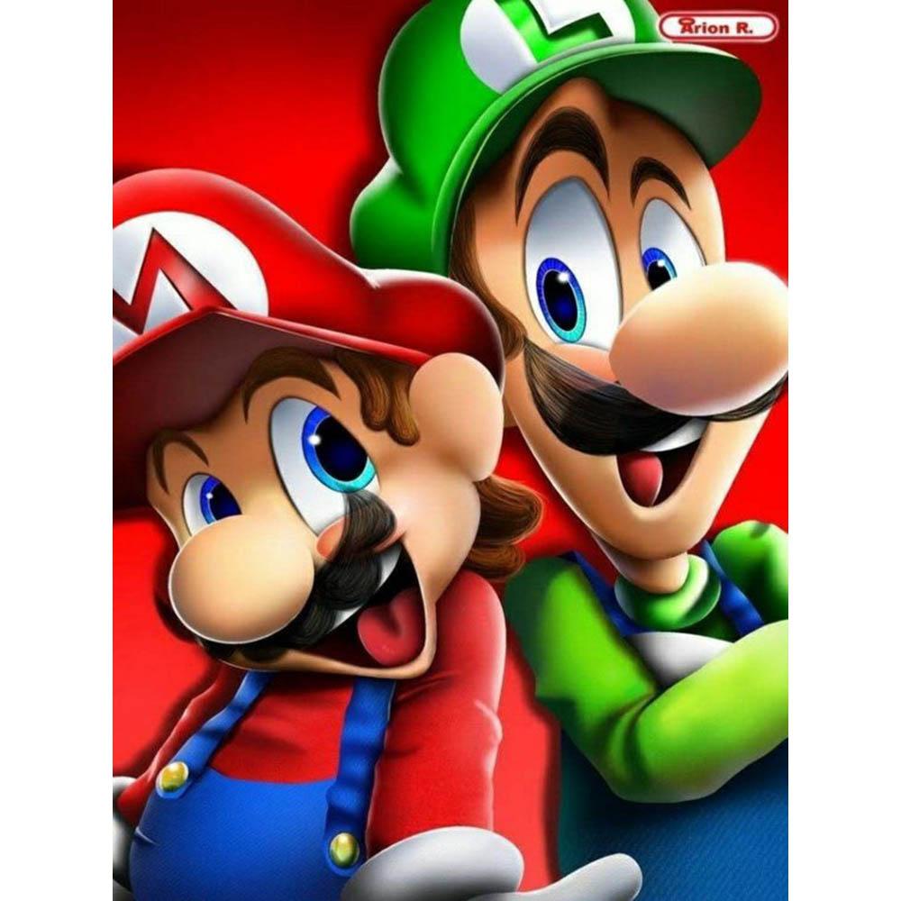 Алмазная живопись Дисней Лило и Стич Супер Марио Пикачу Декор для дома Полная квадратная и круглая алмазная мозаика Вышивка Крестиком