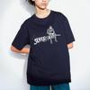 Uniqlo X Детектив Конан Акай Шуичи Футболка с принтом букв, короткий рукав, унисекс, темно-синяя 462175-69
