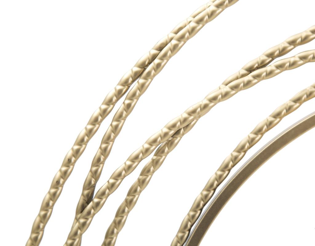 Настенные часы Золотые полосы См Ø 50X4