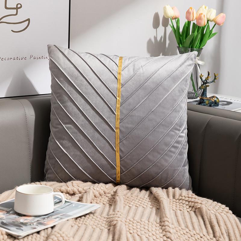 Bedside Pillow Pillowcase Velvet Dutch Velvet Living Room Sofa Cushion Office Waist
