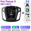 9,7" 2 Din Android 12 автомобильный радиоприемник для Ford Focus 3 Mk 3 2011 - 2019 мультимедийный видеоплеер GPS 4G Carplay Auto Stereo RDS DSP DVD