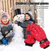 Детские зимние перчатки, теплые термоперчатки для лыж, ветрозащитные зимние варежки для холодной погоды, катания на сноуборде, катания на лыжах, пешего туризма, езды на велосипеде