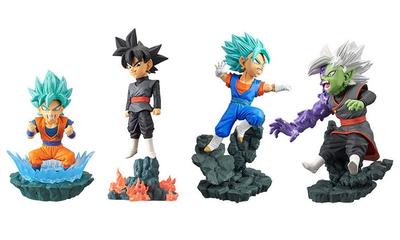 Dragon Ball Super World Collectable Диорамный набор из 4 типов Сайян Сон Гоку Слияние том 1 [Супер Гоку, Блэк, Веджито, Замасу]
