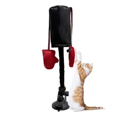 Игрушка Кошачий Боксерский Мешок Интерактивная Игрушка для Игры с Котенком с Присоской Дразнилка для Питомца Интерактивная Игра Тренировка Активность для Балкона Сада