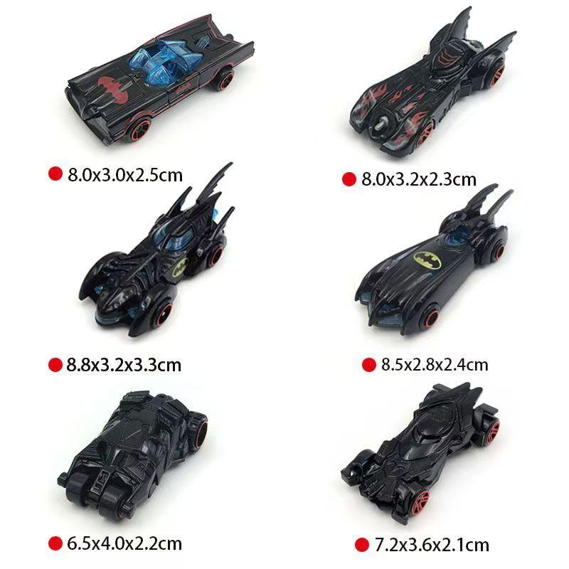 New 6pcs Batmobile Alloy Model Cars 1:64 Batman Tumbler 6 Generation Combination Home Decor Car Collection Toys For Childrens