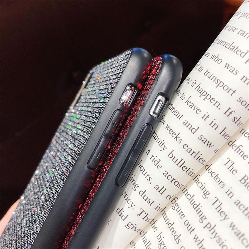 Для Samsung A13 A14 A15 A16 A23 A33 A53 A73 Redmi Note 13 12 11 Pro 12S Huawei iPhone роскошный блестящий блестящий жесткий ПК + мягкий TPU противоударный чехол для телефона