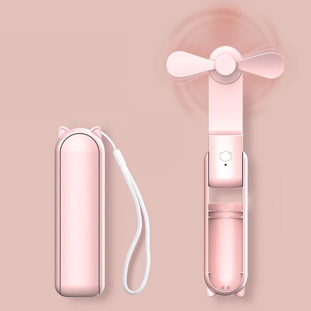 Карманный складной вентилятор с USB-зарядкой, регулируемые скорости, сильный ветер, ручной мини-вентилятор, многофункциональный вентилятор для охлаждения воздуха