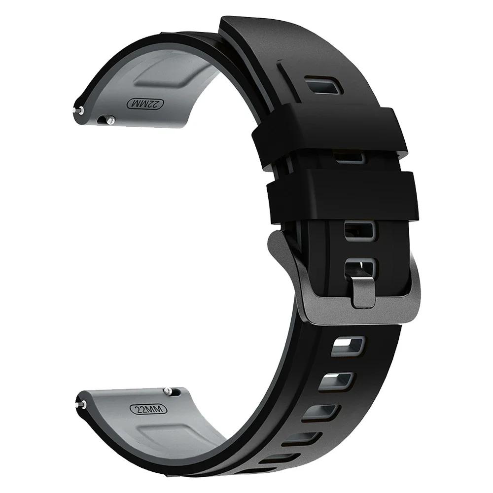 22 мм ремешок для часов TicWatch Pro 2021/3 Ultra LTE/GPS Силиконовый ремешок для TicWatch Pro GTW GTH2 GTX S2 E2 Спортивный браслет
