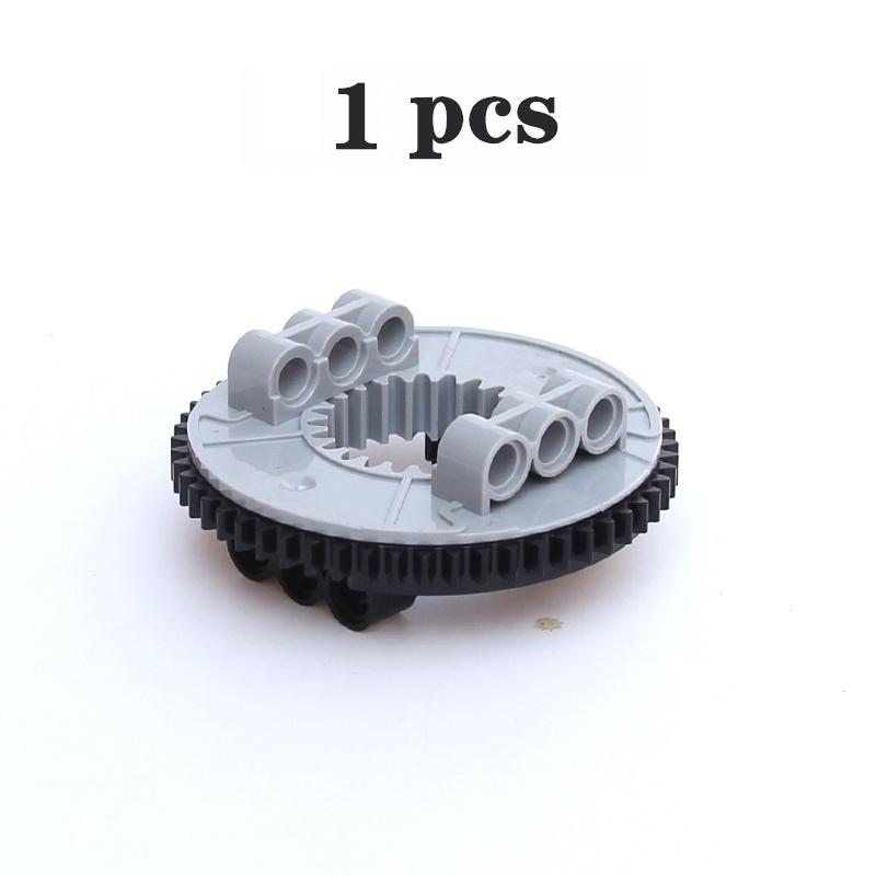 Серия MOC Gear Поворотная платформа с шестернями Зубчатая рейка и шестеренчатый дифференциал Высокотехнологичные детали Строительные блоки из мелких частиц Игрушки
