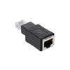 90 Degree Network Cable Connector LAN Extension Adapter for Cat5 Cat6 LAN Ethernet Network Cable
