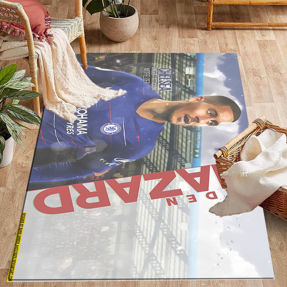 Eden Hazard Chelsea Fc Carpet Design for Playrooms Bedrooms Living Rooms Study room Antislip Carpet Decorate Offices Best for Christmas