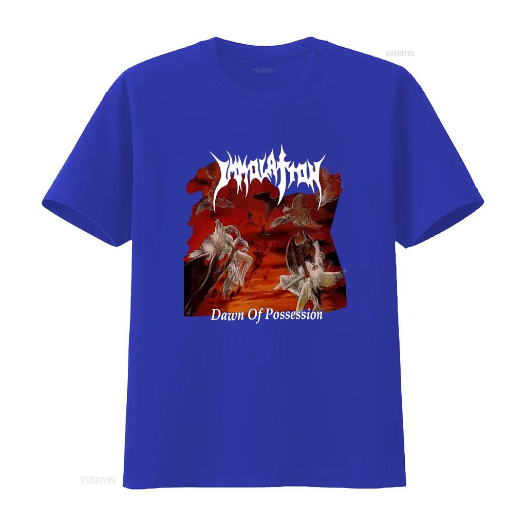 Immolation Рассвет Одержимости Смертельный Метал Футболка С Изображением Suffocation Nile Incantation винтажная Стиранная