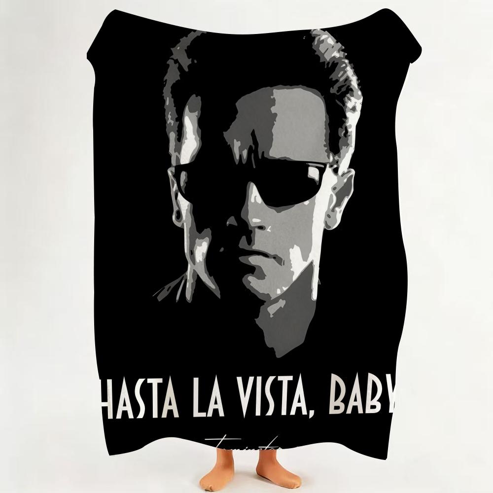 Celebrity AArnold SSchwarzenegger Throw Flannel Throw Blanket Suitable for Sofa Living Room Bedroom