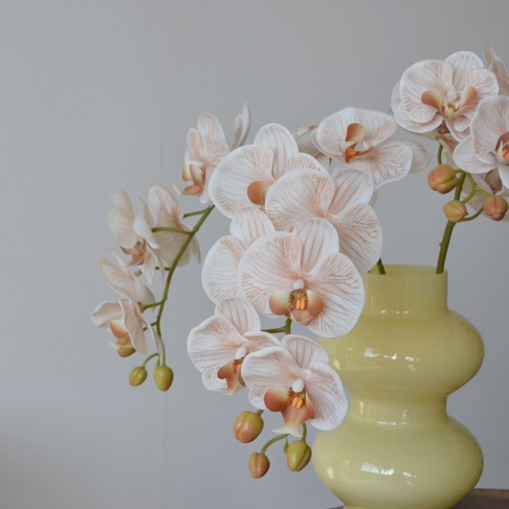 Single Branch Simulation Butterfly Orchid Moth Orchid Plastic Flower Bouquet  Home Decor