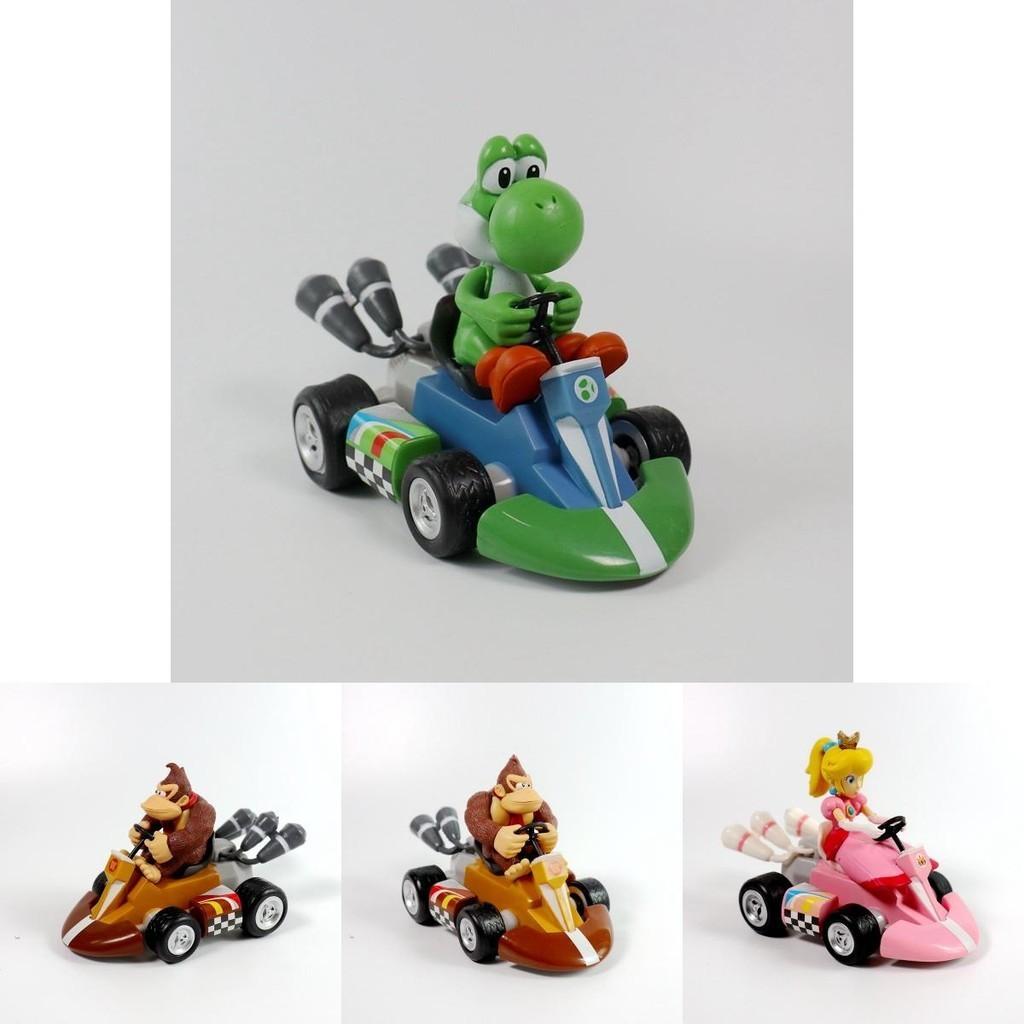 Коллекция Super Mario Машинка-инерционка Принцесса Пич с изысканной ПВХ-фигуркой для детей