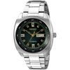 Seiko Men's SNK M97 Analog Green Dial Automatic Silver Stainless Steel Watch