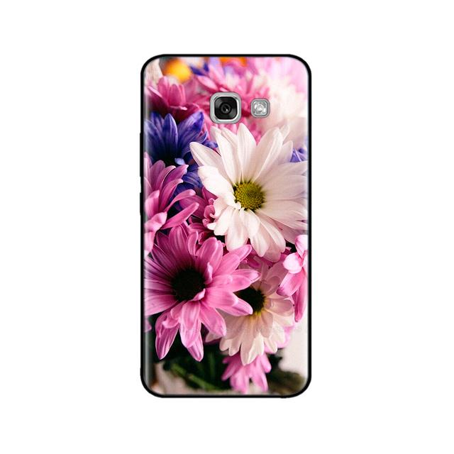 For Samsung Galaxy A3 2017 Case Silicon Soft Black Case For Samsung A7 A5 A3 2017 Case Cute Printed Tpu Bumper Phone Cover