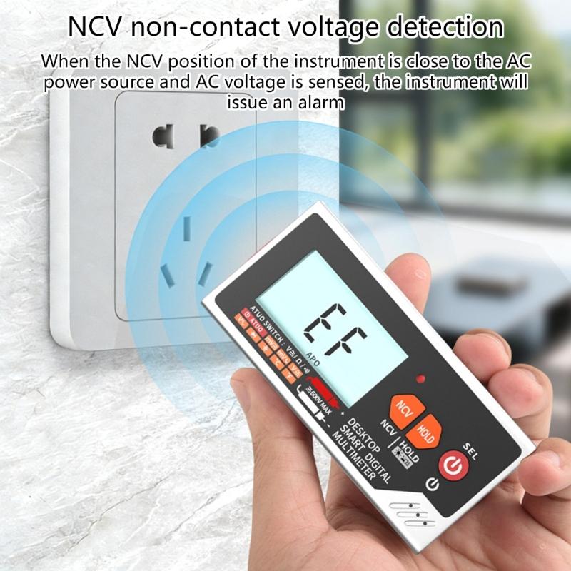 Desktop Multimeter Providing Voice Assistance Temperature Measurement And Auto Shutdown Feature NCV Test Laboratory Tool