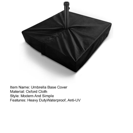 Umbrella Base Cover Heavy Duty 600D Oxford Cloth Waterproof Anti-UV Outside Garden Patio Umbrella Stand Square Protector Cover Umbrella Accessories