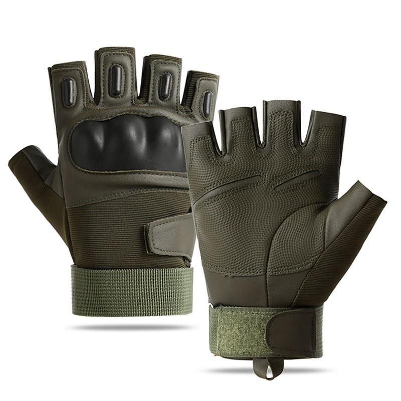 Tactical Half-Finger Gloves Men Military Style Training Workout Cycling Motorbike Use Touchscreen Compatible