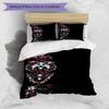 3pcs Duvet Cover Set (1*Duvet Cover + 2*Pillowcase, Without Core), The Nightmare Before Christmas Print Bedding Set, Bedroom Decor, All‑Season, Birthd