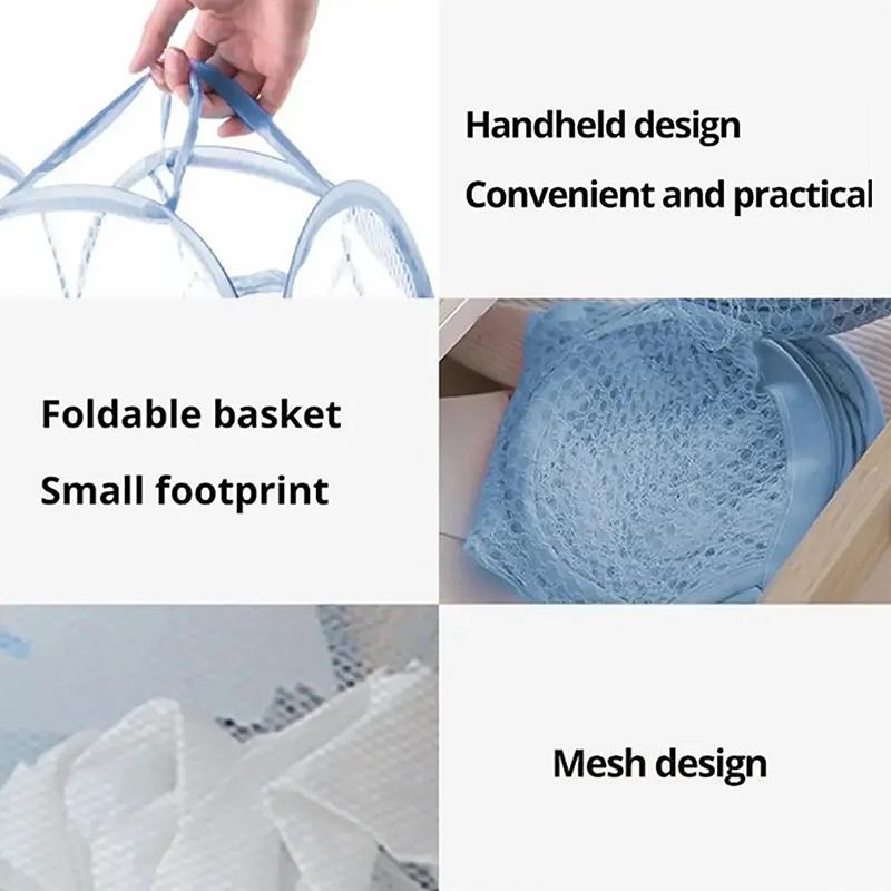 Складная грязная одежда сортировочная корзина для белья сетчатый мешок для ванной комнаты каркасное ведро органайзеры для белья сумка для хранения