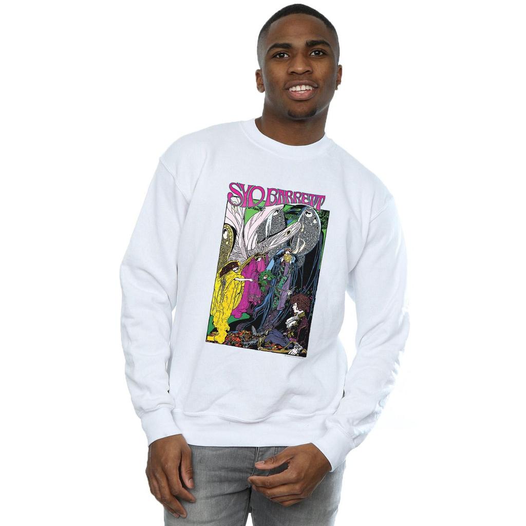 Syd Barrett Mens Fairies Poster Sweatshirt