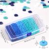 ABBY-6000 Pcs Clay Beads For Bracelets Making,Polymer Clay Beads, Flat Round Disc Clay Beads For Jewelry Making 6Mm,Blue Durable