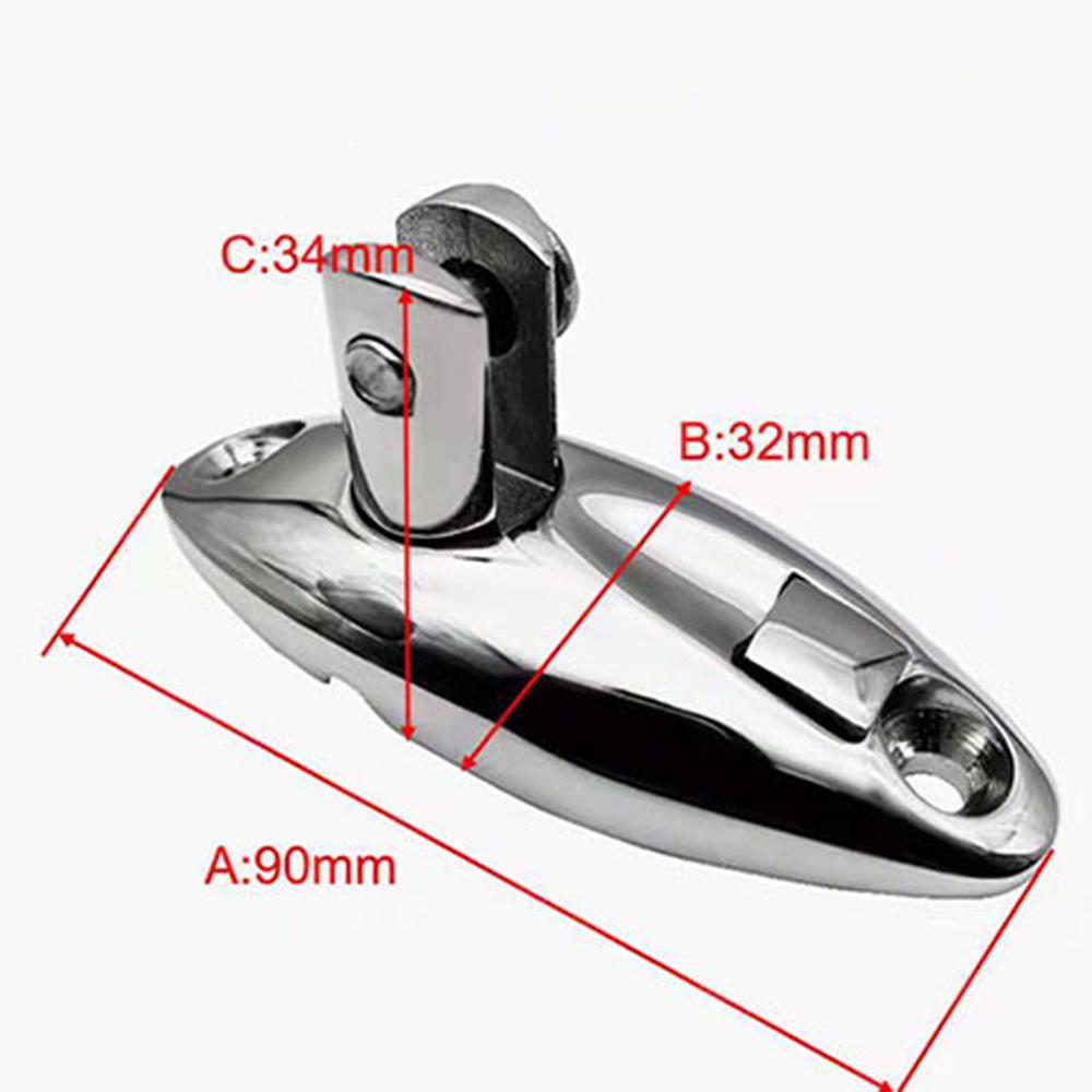 2 шт., быстроразъемный шарнир для лодки из нержавеющей стали 316, поворотный шарнир на верхней палубе бимини