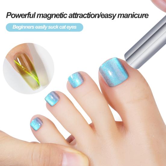 4 шт. очень большой магнит для ногтей «кошачий глаз», двухголовый гель-лак, магнитная палочка для ногтей, многофункциональный длинный магнит для маникюра своими руками, сильный магнит для ногтей