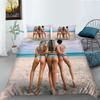 3D Bikini Bedding Duvet Cover Pillowcase 2 or 3 Sexy Beauty Printed Microfiber Fabric Single Bed Double Bed Full Size Washable Super Soft Bedding