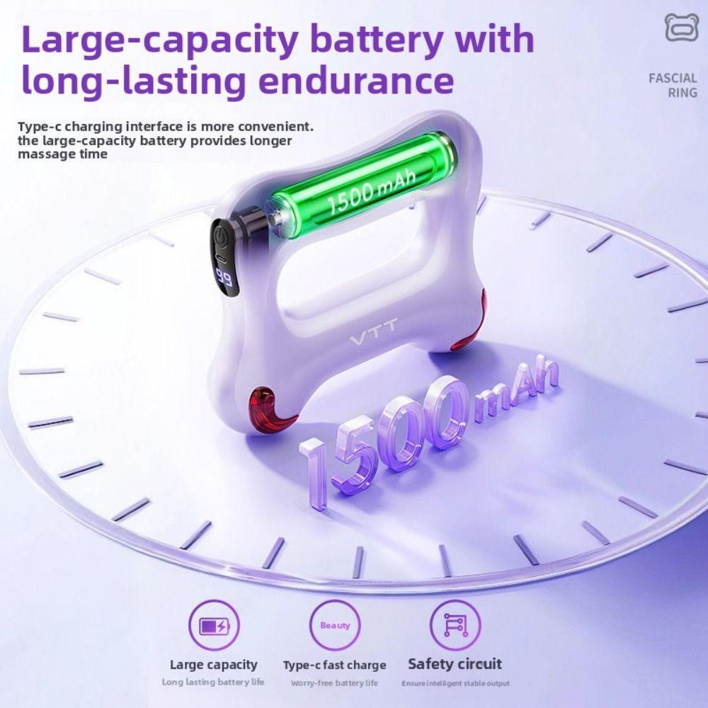 Hot Compress Electric Fascia Ring Muscle Relaxation Fascia Massager Waist Massager Sports Fitness