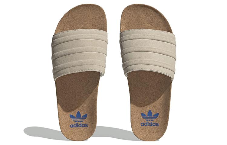 Шлепанцы Adilette Adidas Originals Premium 'Cork Pack - Wonder White' ID2016
