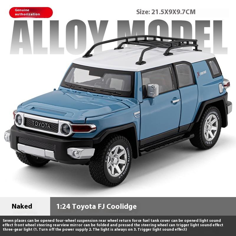 Масштаб 1/24 TOYOTA FJ Cruiser Внедорожный внедорожник Металлический литой под давлением Модель автомобиля Высокое качество Декоративные модные украшения Подарочная коробка для друга