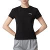 Puma Вышитые буквы для спорта на открытом воздухе, фитнеса, бега, удобные, дышащие, повседневные, с круглым вырезом и коротким рукавом, футболка SS24, женские топы, черные 630356-01