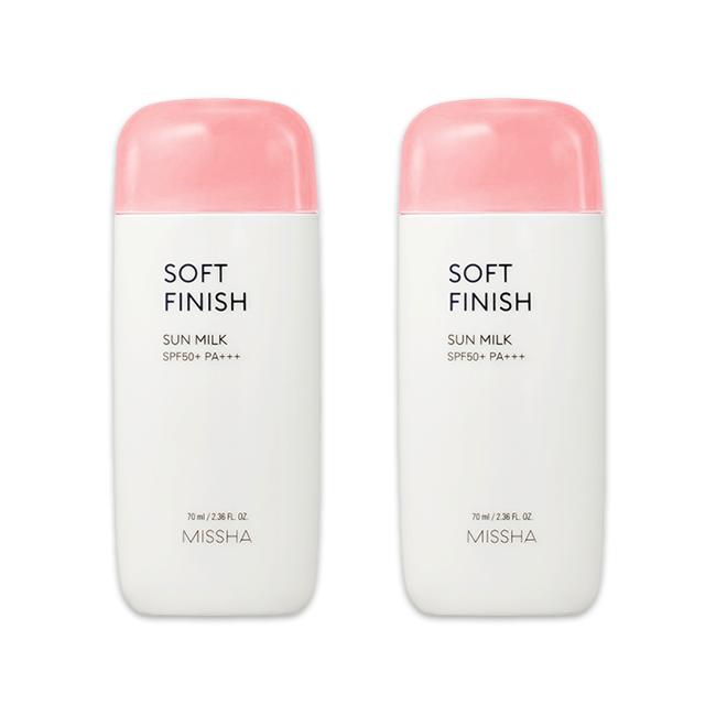 MISSHA Солнцезащитное молочко All Around Safe Block Sun Milk EX SPF50+ PA+++ 70 мл (Эссенция / Водостойкое / Мягкое покрытие) (10 вариантов)