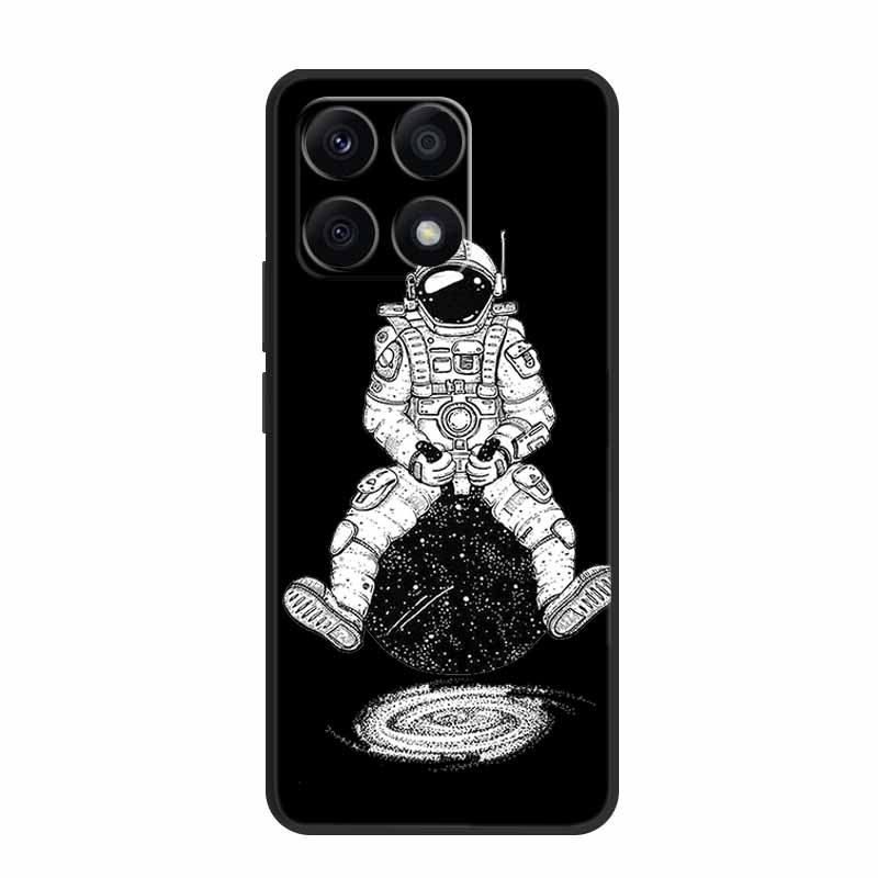 Черный силиконовый чехол для Xiaomi 15T Pro Чехол Мультяшный кот Мягкая задняя крышка для Xiaomi 15T 5G 17 14T Pro Чехол для телефона Coque Funda Para
