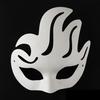 DIY White Masque Craft Kit Unpainted Fox Cat Crown Paper Masque Halloween Party Cosplay Prop for Masquerade