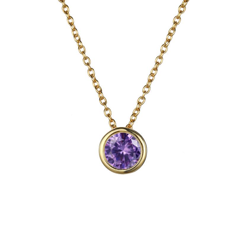 Ожерелье с 12 камнями по месяцам: Роскошный, Цветной Дизайн с Драгоценными Камнями для Женщин, Невыцветающая Цепочка на Ключицы