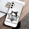 Чехол для телефона Singer M-Marilyn Manson для Samsung Galaxy A73, A72, A71, A70, A53, A52, A51, Мягкий силиконовый черный чехол