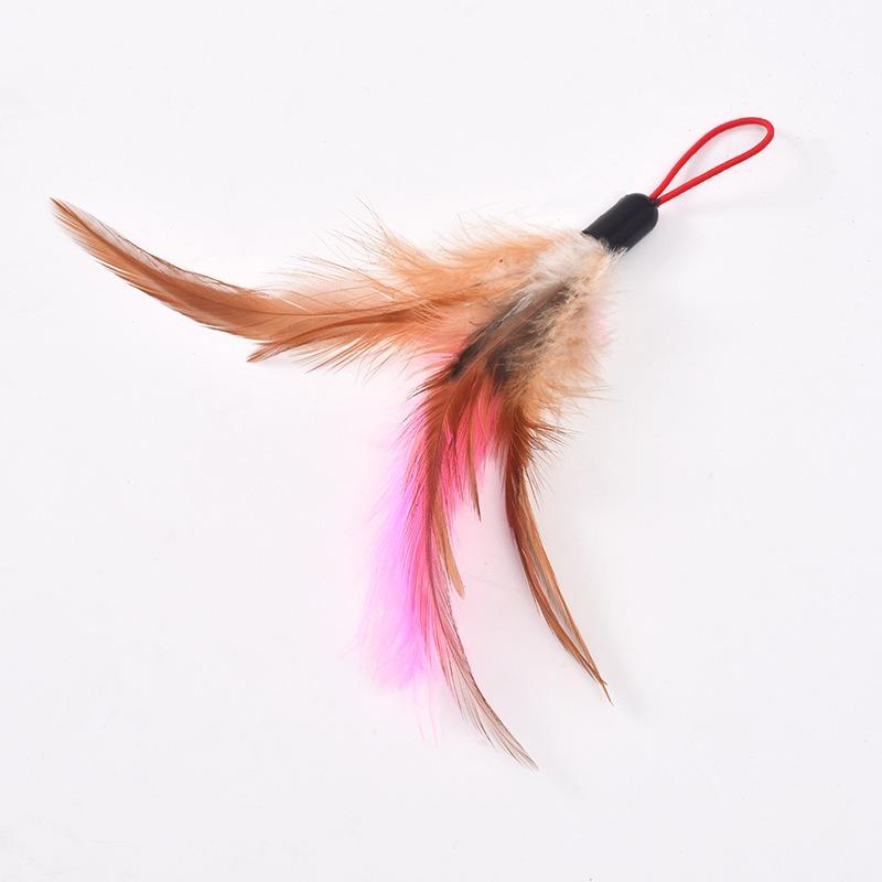 Куриные перья из стальной проволоки, Маленькая рыбка из стальной проволоки, Мышь из стальной проволоки, Игрушка для кошки со звуком колокольчика