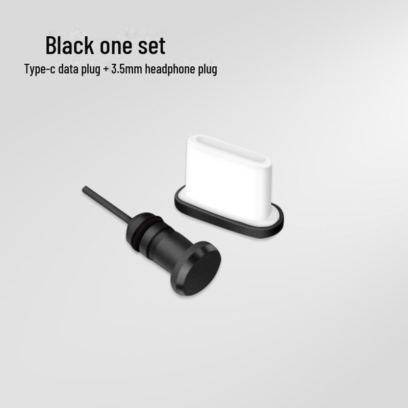 Универсальная металлическая пылезащитная заглушка USB Type-C для Huawei — защищает порт зарядки и разъем для наушников