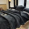 Thickened Double-Sided Fleece Flannel Blanket: Cozy Winter Warmth and Summer Air Conditioning Comfort