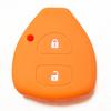 Силиконовый чехол IKT для ключа без ключа Toyota, 2 кнопки, оранжевый / 200